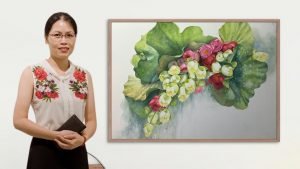 Đỗ Hiền vẽ hoa sen màu nước, vẽ hoa sen bằng màu nước