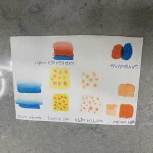 Bài tập kỹ thuật màu nước