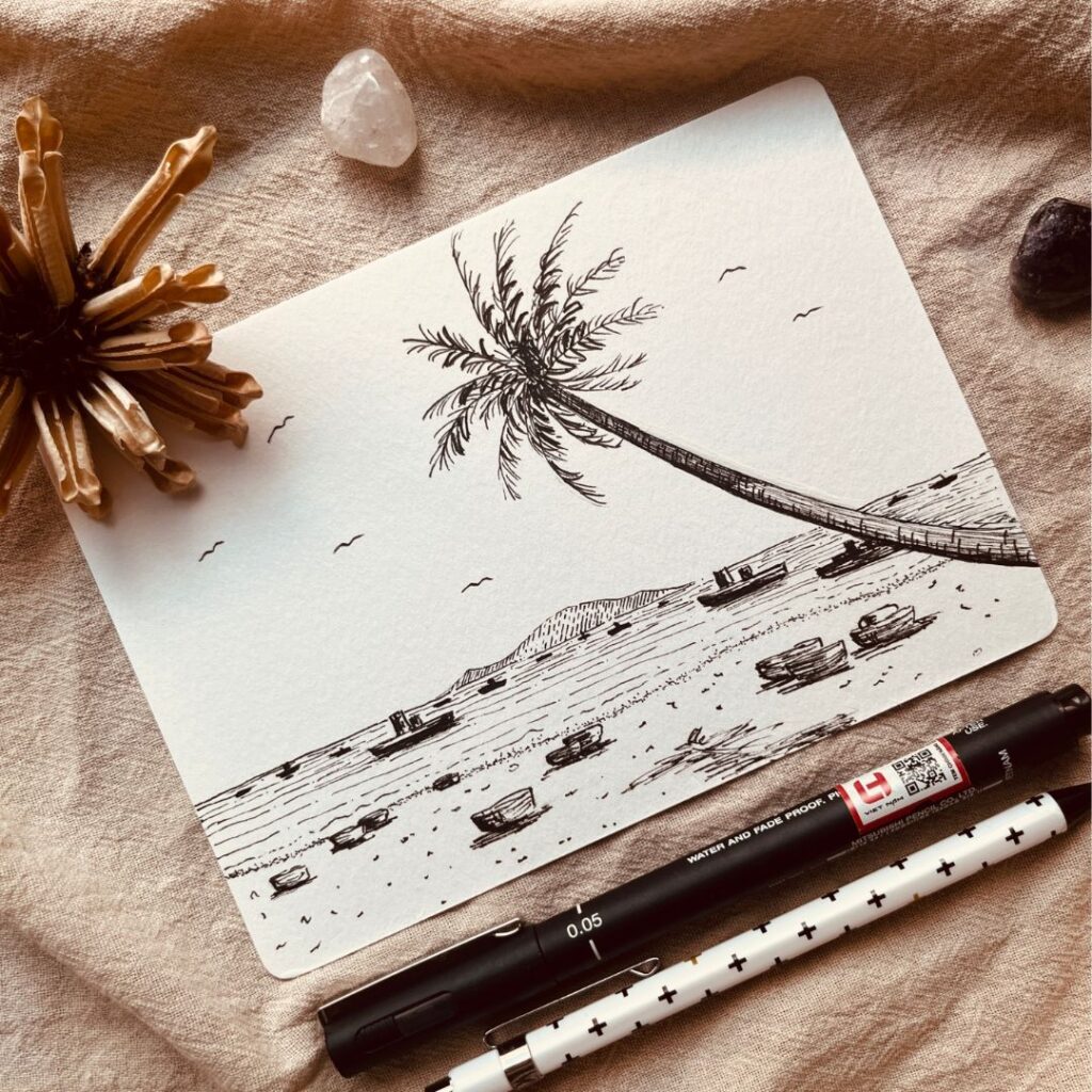 Ký hoạ bãi biển Mỹ Khê - Đà Nẵng